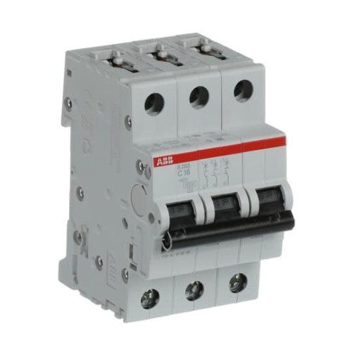 Автоматический выключатель ABB 3-полюсный S203 C16 (автомат электрический) 2CDS253001R0164