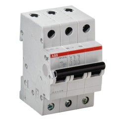 Автоматический выключатель ABB 3-полюсный SH203 C63 6кА (автомат электрический) 2CDS213001R0634