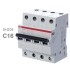 Автоматический выключатель ABB 4-полюсный SH204 C16 6кА (автомат электрический) 2CDS214001R0164