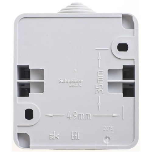 BA10-041C - ЭТЮД IP44 О/У 1-клавишный ВЫКЛЮЧАТЕЛЬ 10 АХ, СЕРЫЙ, Россия, Systeme Electric