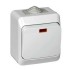 BA10-045C - ЭТЮД IP44 О/У 1-клавишный ВЫКЛЮЧАТЕЛЬ с подсветкой 10 АХ, СЕРЫЙ, Россия, Systeme Electric