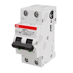 Дифференциальный автомат ABB DS201 C10А 30mA тип АС однофазный 6кА (2CSR255040R1104) (дифавтомат, АВДТ) 2CSR255080R1104
