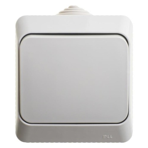 KA10-041C - ЭТЮД IP44 О/У ВЫКЛЮЧАТЕЛЬ с самовозвратом 10 АХ,СЕРЫЙ, Россия, Systeme Electric
