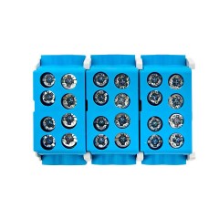 Клемма распределительная КСР 100А 2x25/2x16 с двойным винтом синяя EKF PROxima