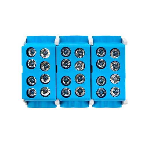 Клемма распределительная КСР 100А 2x25/2x16 с двойным винтом синяя EKF PROxima