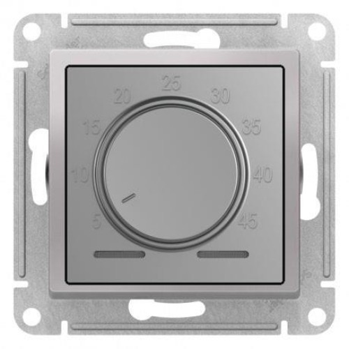 Quadro Терморегулятор для теплого пола с датчиком  4 метра, 16А(3680 Вт), АЛЮМИНИЙ