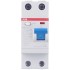 УЗО ABB F202 AC-25/0,1 2-х полюсное тип AC 25A 100mA 2 модуля (ВДТ) 2CSF202001R2250