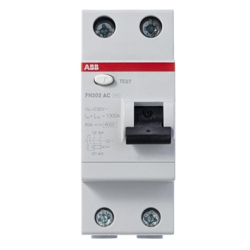 УЗО ABB FH202 AC-40/0,03 2-х полюсное тип AC 40A 30mA 2 модуля (ВДТ) 2CSF202004R1400