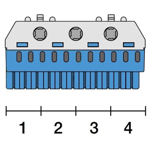 Клеммник самозажимной ABB N11x4+3x25мм ZK113B 1SPE007715F9704