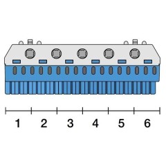 Клеммник самозажимной ABB N17x4+5x25мм ZK175B 1SPE007715F9706