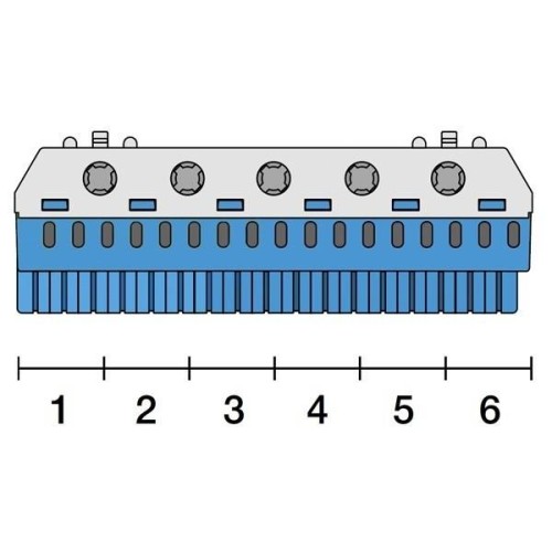 Клеммник самозажимной ABB N17x4+5x25мм ZK175B 1SPE007715F9706