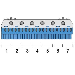 Клеммник самозажимной ABB N20x4+6x25мм ZK206B 1SPE007715F9707