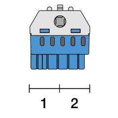 Клеммник самозажимной ABB N5x4+1x25 мм ZK51B 1SPE007715F9702