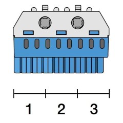 Клеммник самозажимной ABB N8x4+2x25 мм ZK82B 1SPE007715F9703