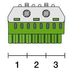 Клеммник самозажимной ABB PE 8x4+2x25мм ZK82G 1SPE007715F9713